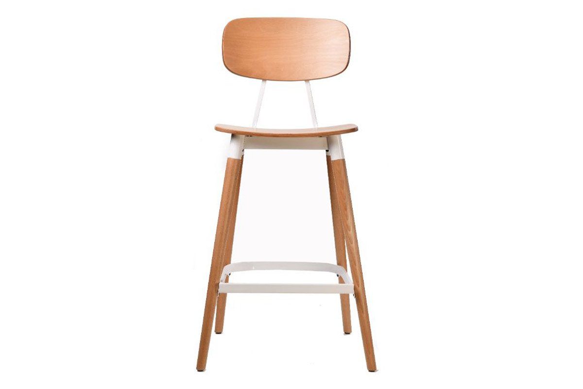 Felix Bar Stool with Plywood Seat - 740mm/29
