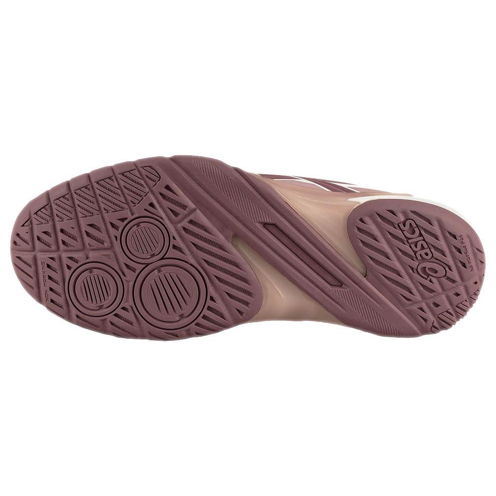 ASICS Women's Powerbreak FF Volleyball Shoes - White/Dusty Mauve | Lightweight Court Sneakers for Volleyball, Badminton & Indoor Sports | Perfect for Training & Competitive Play