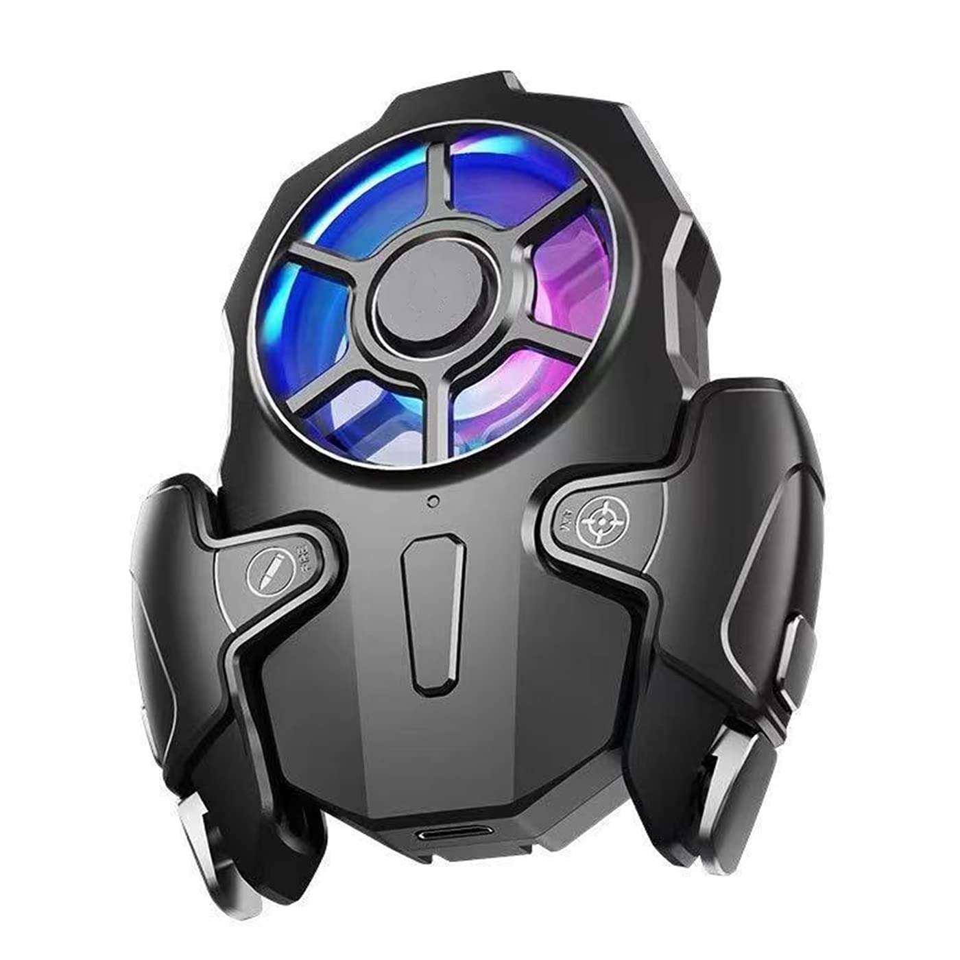 XinC Semiconductor Phone Cooler - Portable Cooling Fan for Gaming, Live Streaming & Video Watching - Black | Compatible with Smartphones & Game Controllers | Stay Cool During Intense Gaming Sessions