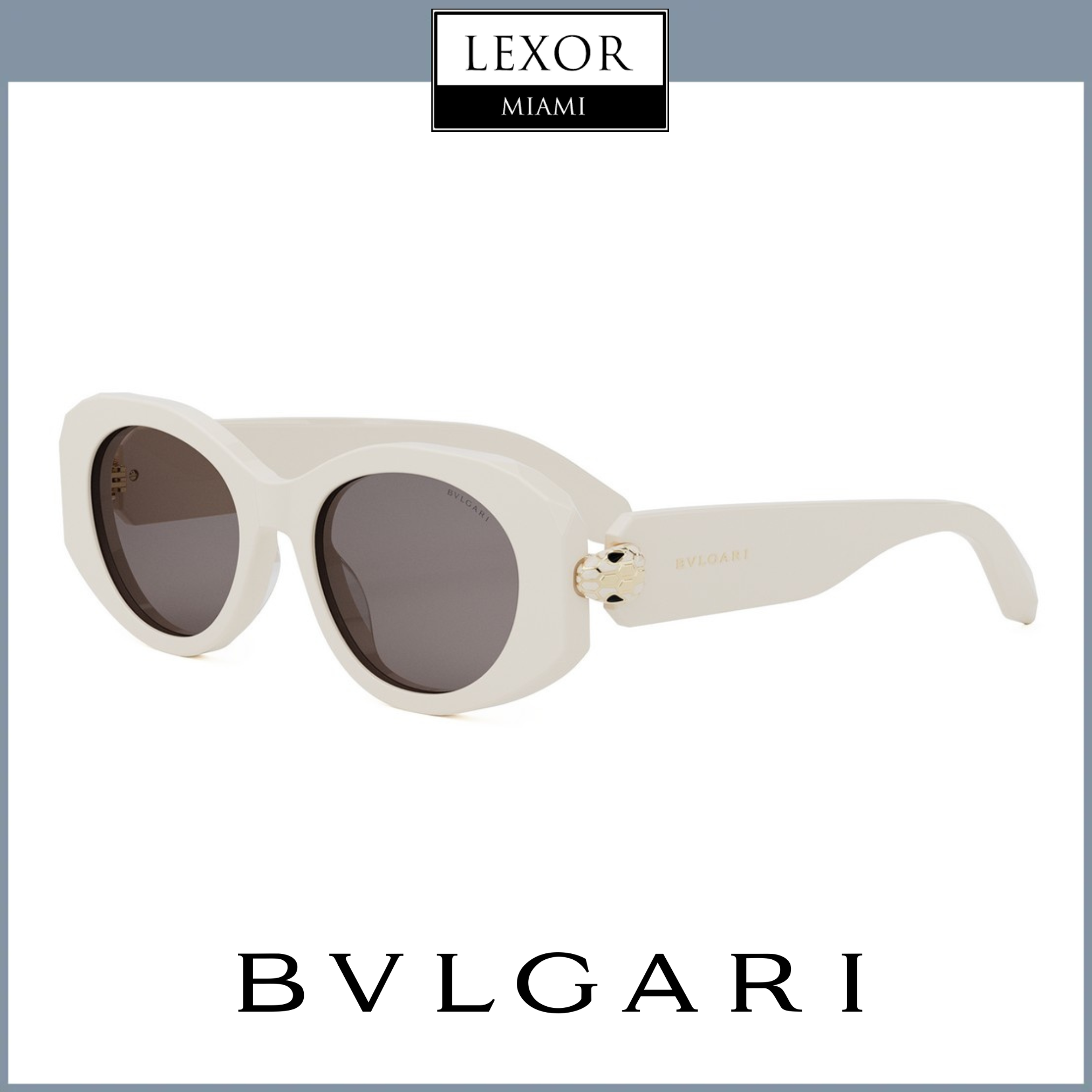 Bvlgari Serpenti BV40007I 5225A Luxury Sunglasses for Women - UV Protection & Stylish Design - Perfect for Travel, Beach, and Everyday Fashion