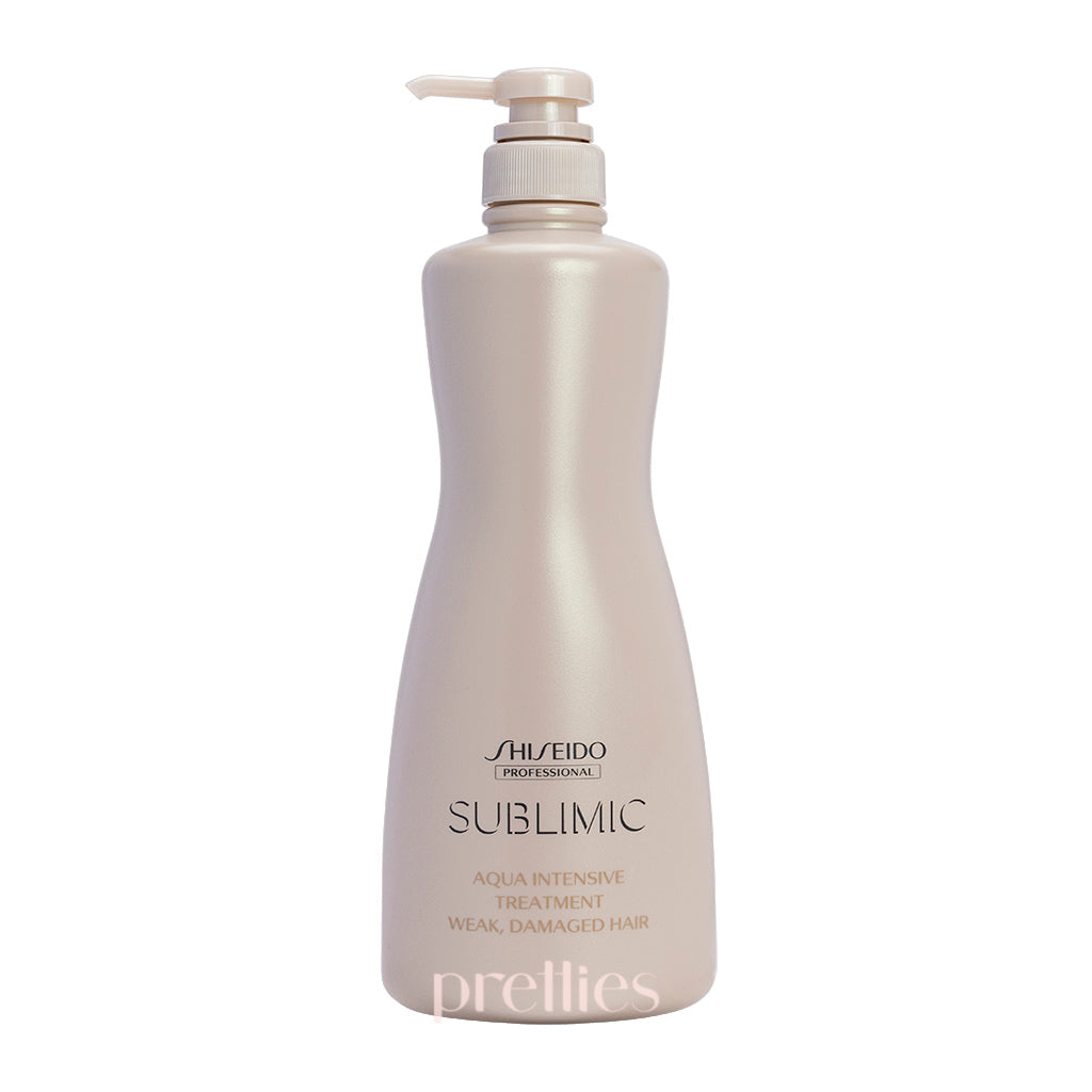 Shiseido SUBLIMIC Aqua Intensive Treatment for Weak & Damaged Hair - Golden 1000g | Deep Hydrating Hair Repair Mask for Dry, Frizzy Hair - Salon Quality Treatment at Home
