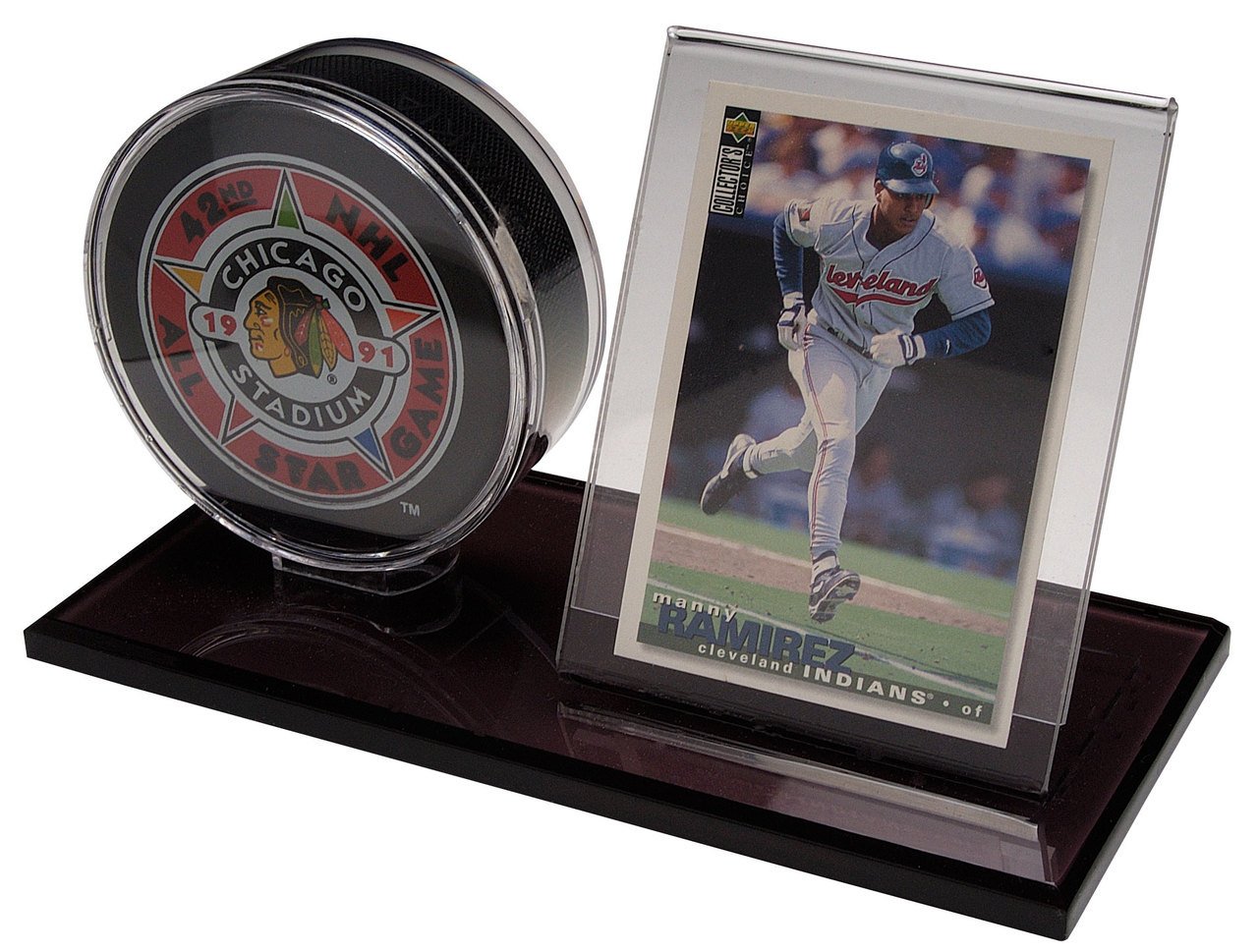 Clear Acrylic Hockey Puck & Trading Card Display Case Holder - Perfect for Collectibles, Memorabilia, and Sports Fan Gifts