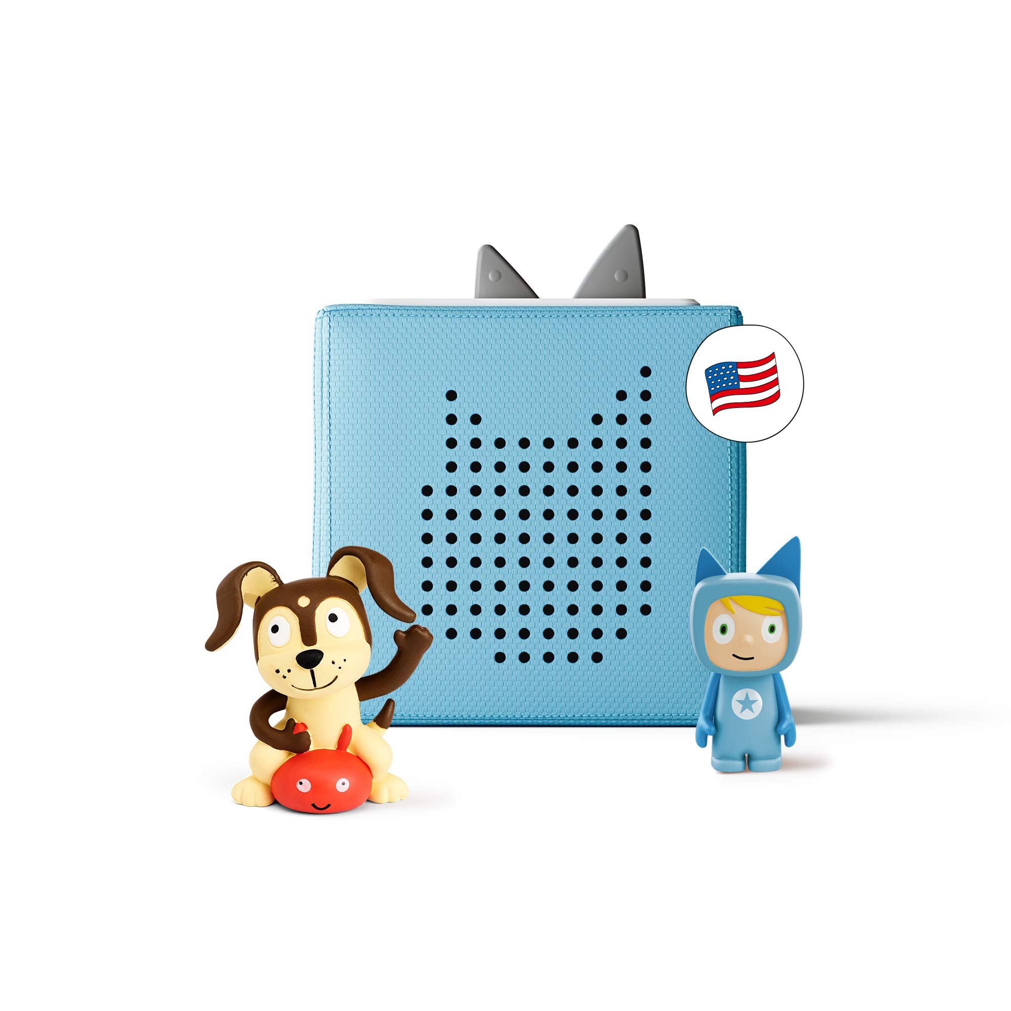 Toniebox Starter Set with Playtime Puppy & Creative Audio Character - Interactive Learning Toy for Kids, Light Blue | Perfect for Bedtime Stories, Playtime & Early Education [Discontinued]