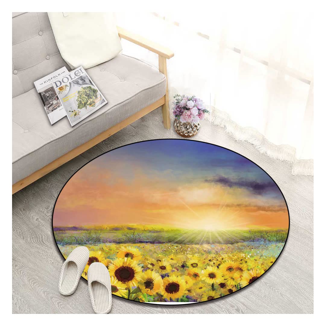 Modern Round Area Rug - 79