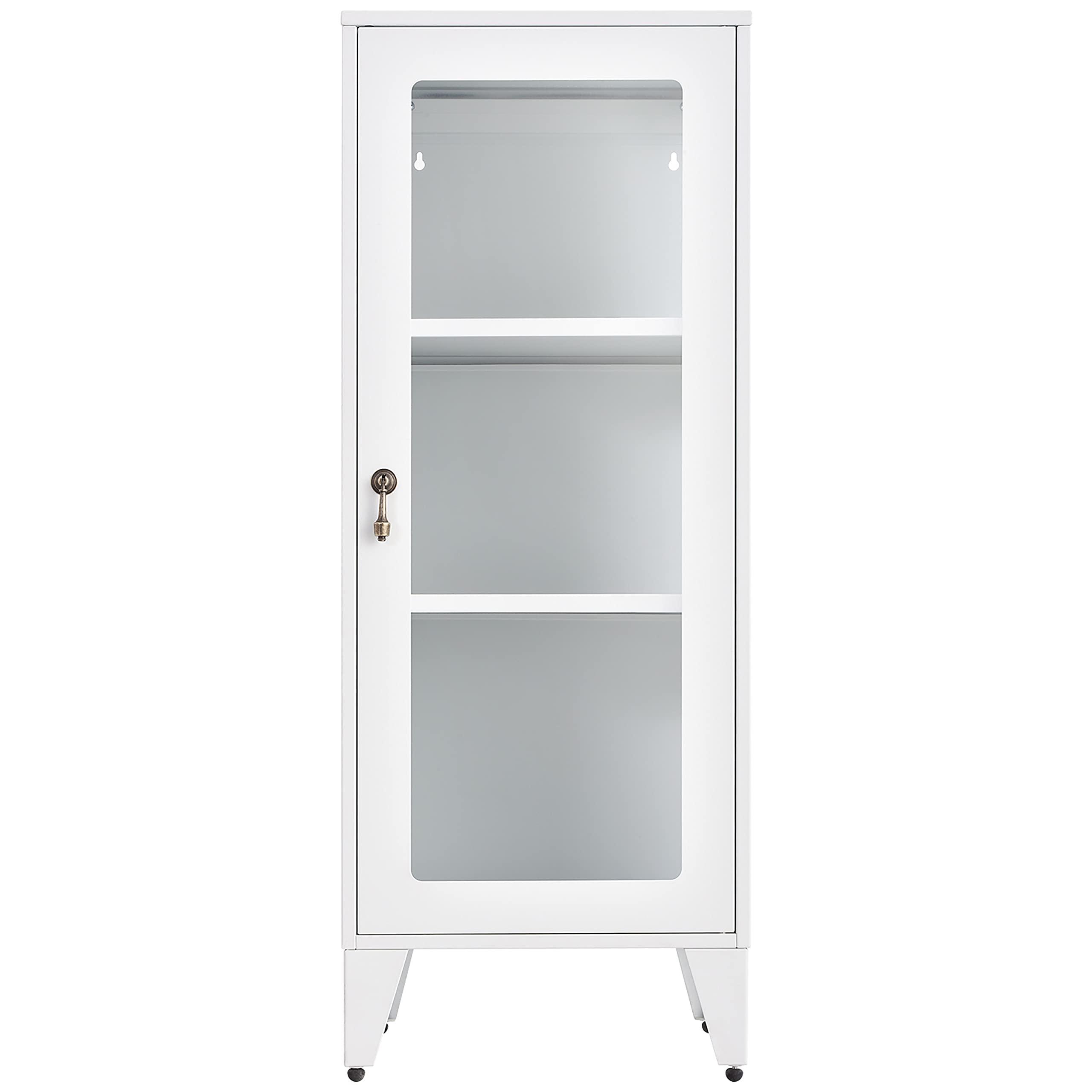 Metal Storage Cabinet with 2 Adjustable Shelves - File Cabinet & Office Locker for Bedroom, Living Room, Bathroom - Perfect for Home Organization, Office Supplies & Small Space Storage