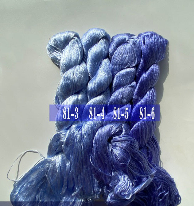 400m Suzhou Embroidery Silk Thread - Pure Mulberry Silk Monofilament for Hand Embroidery, Sewing & Quilting - Premium Untwisted Silk Yarn Set of 81 (Ideal for Embroidery Projects, DIY Crafts & Fabric Art)