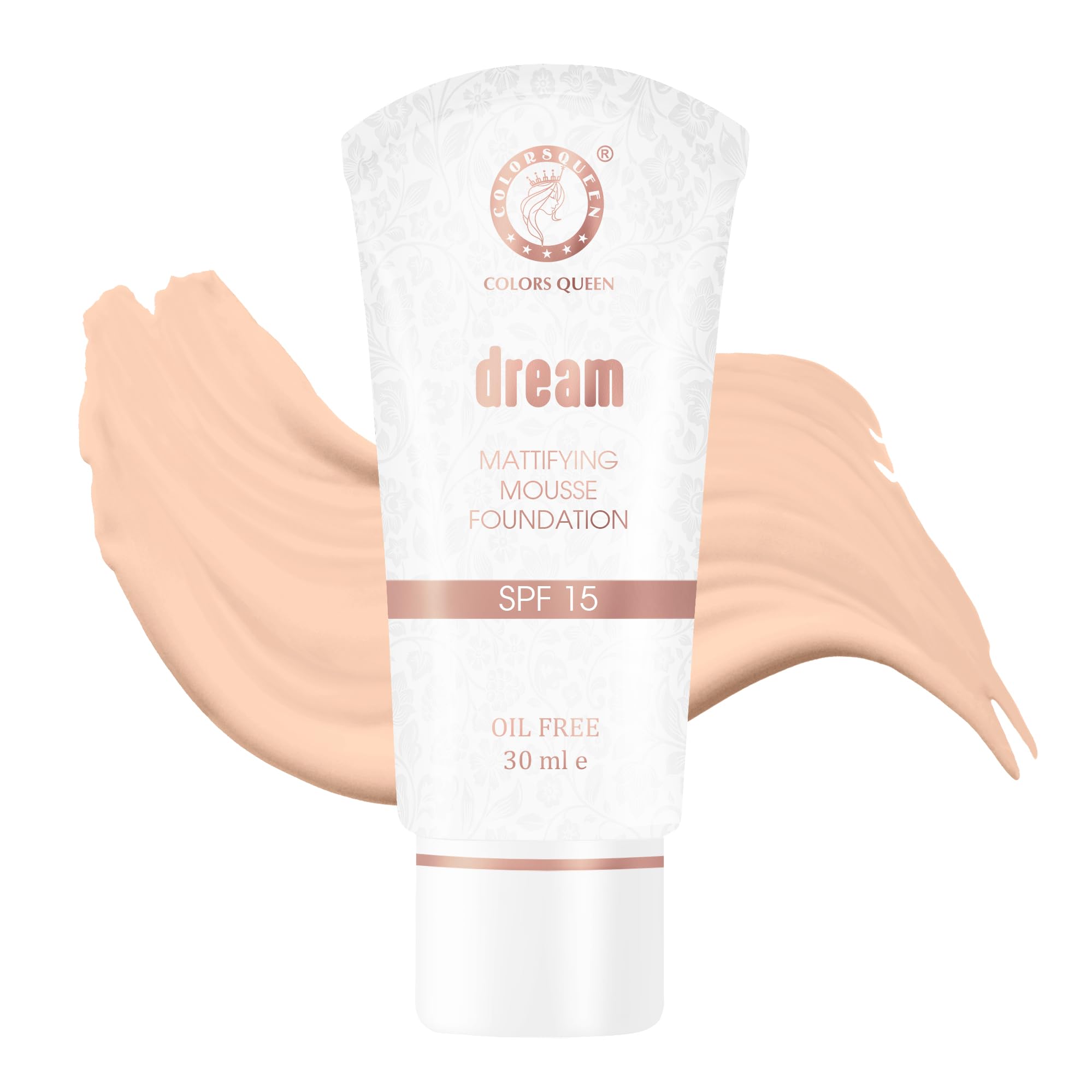 COLORS QUEEN Very Me Liquid Foundation - Oil Free, Long Lasting & Waterproof Matte Makeup | Non-Sticky, Lightweight Formula for Flawless Coverage (Natural) | Perfect for Daily Wear, Special Occasions & Photography