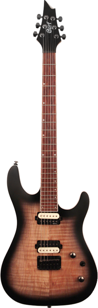 Cort KX300 OPRB Electric Guitar - Open Pore Raw Burst Finish, Professional Solid Body Guitar for Rock, Blues & Live Performances