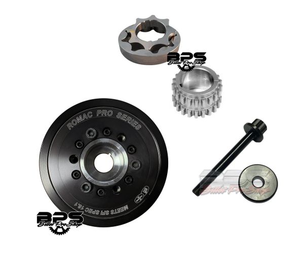 Romac Oil Pump Gear & Crank Gear Combo Kit with Crank Bolt for 11+ Ford Coyote 5.0L Engine - Perfect for Performance Upgrades & Engine Rebuilds