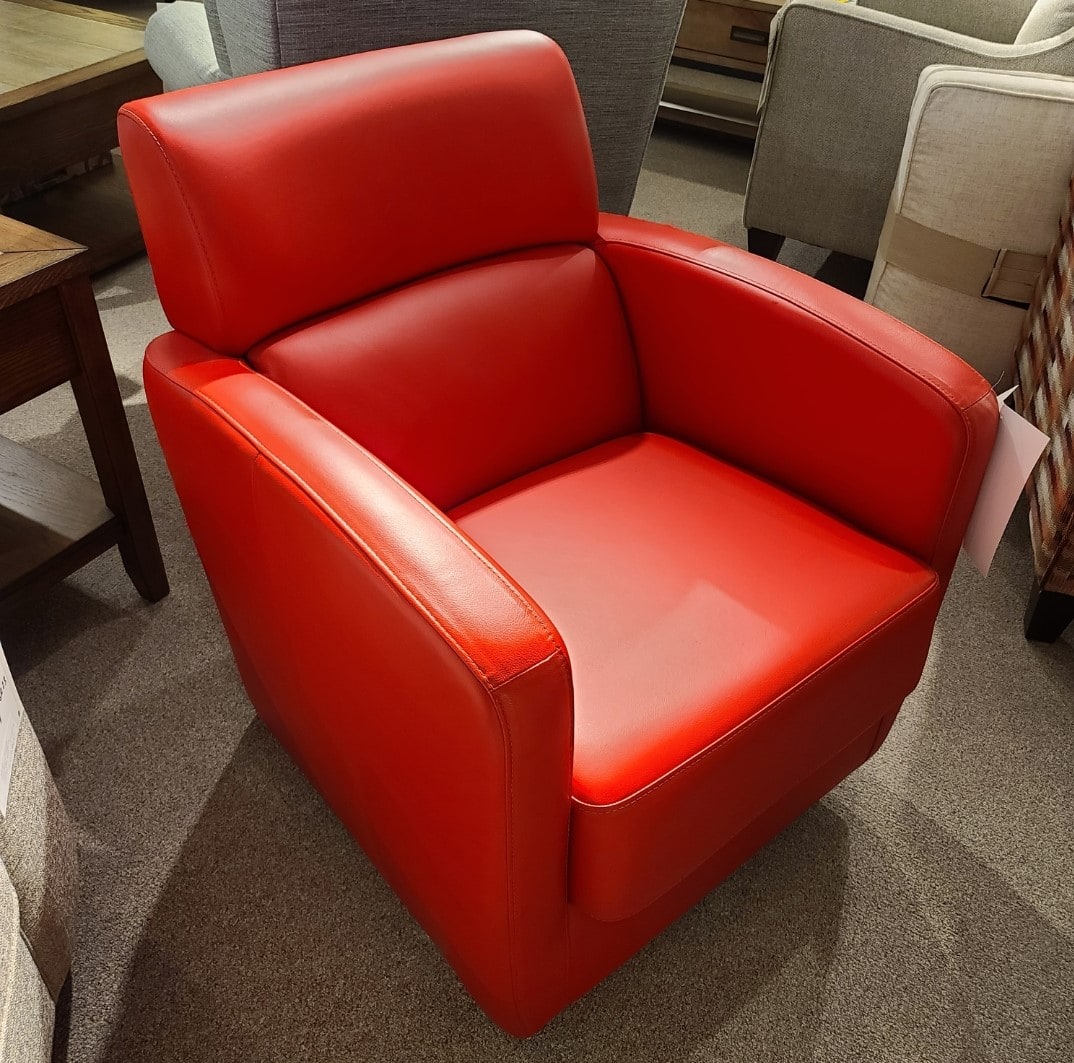 Premium Genuine Leather Swivel Glider Recliner Chair - 360° Rotation & Smooth Gliding Motion for Living Room, Nursery, or Office Relaxation