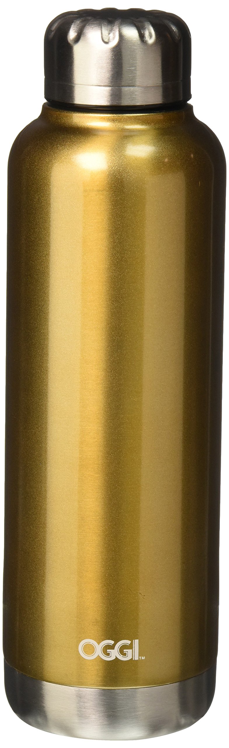 Oggi 8089.4 Sommelier Double Wall Vacuum Sealed Wine Carrier with Stainless Steel Liner - 25 oz Insulated Champagne & Wine Tote for Picnics, Parties & Travel