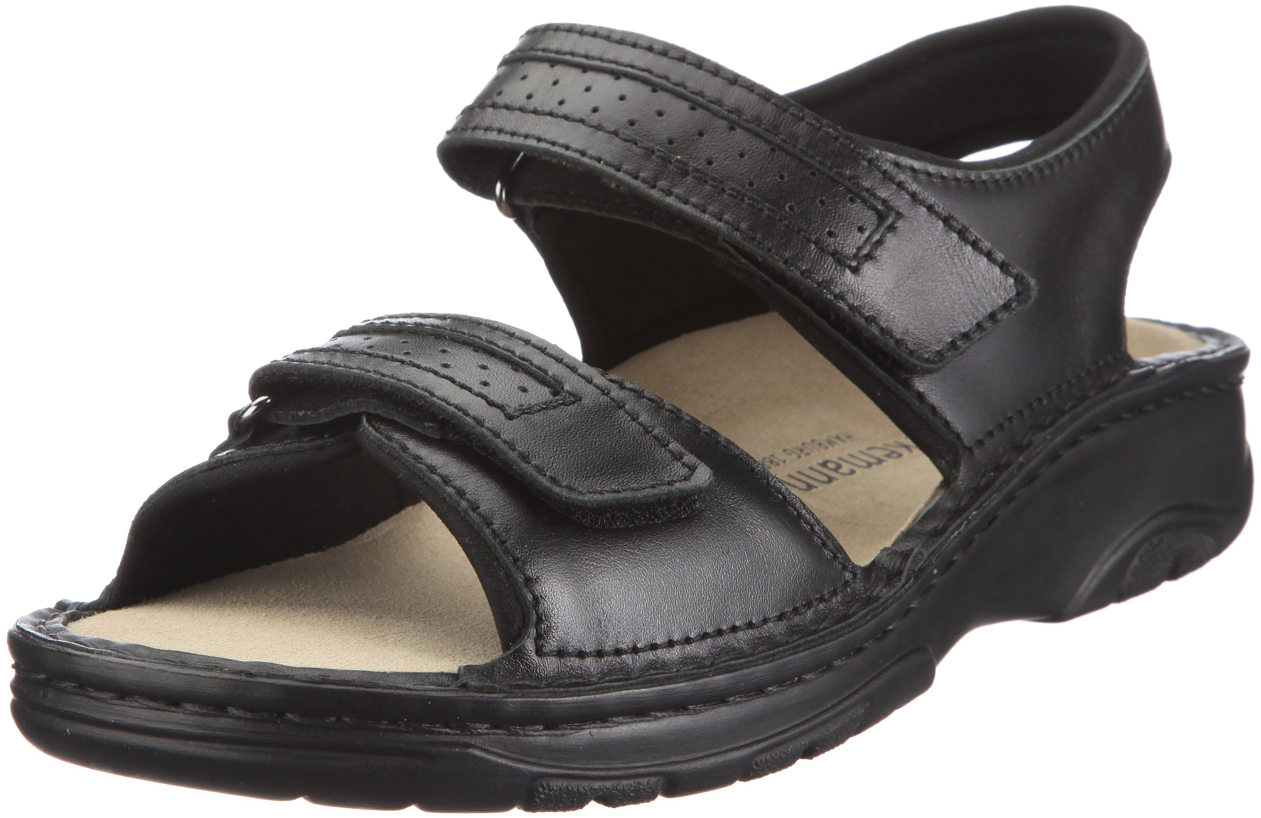 Berkemann Men's Comfortable Black Sandals Size 9.5 - Lightweight & Durable for Beach, Pool & Summer Outdoor Activities