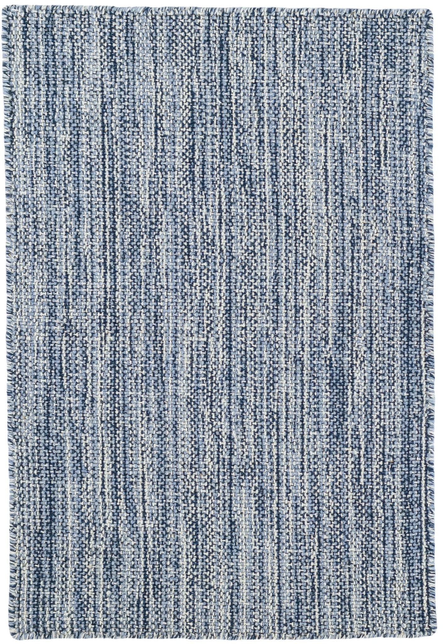 Bella Handwoven Wool Rug - Soft & Durable Navy Blue Area Rug for Living Room, Bedroom, or Office | Eco-Friendly Natural Fiber Floor Decor