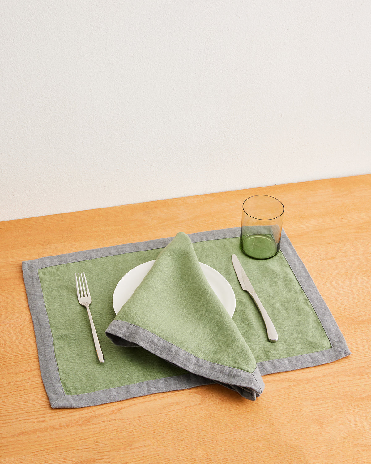 Premium 100% French Flax Linen Napkins Set of 4 - Pistachio & Mineral Colors - Eco-Friendly Table Linens for Dinner Parties, Weddings & Everyday Elegance