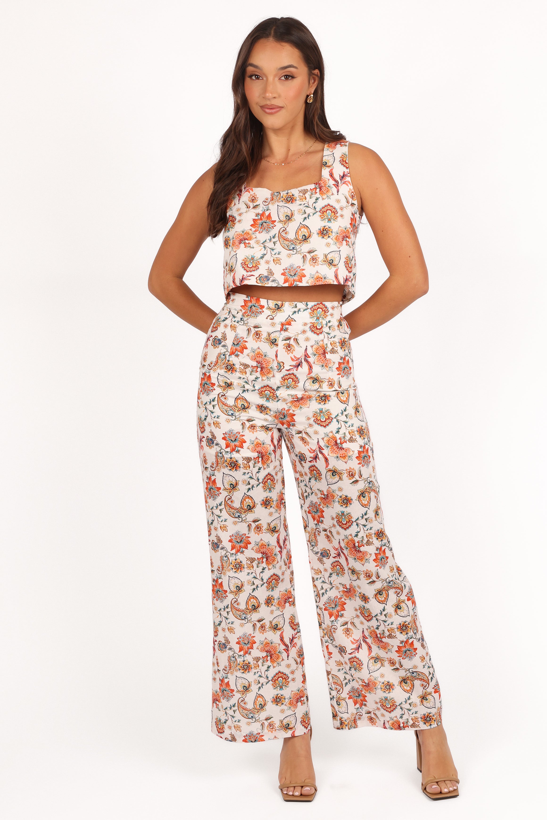Irina Top Wildflower Print Women's Blouse - Floral Summer Tops for Casual Outfits & Beach Wear