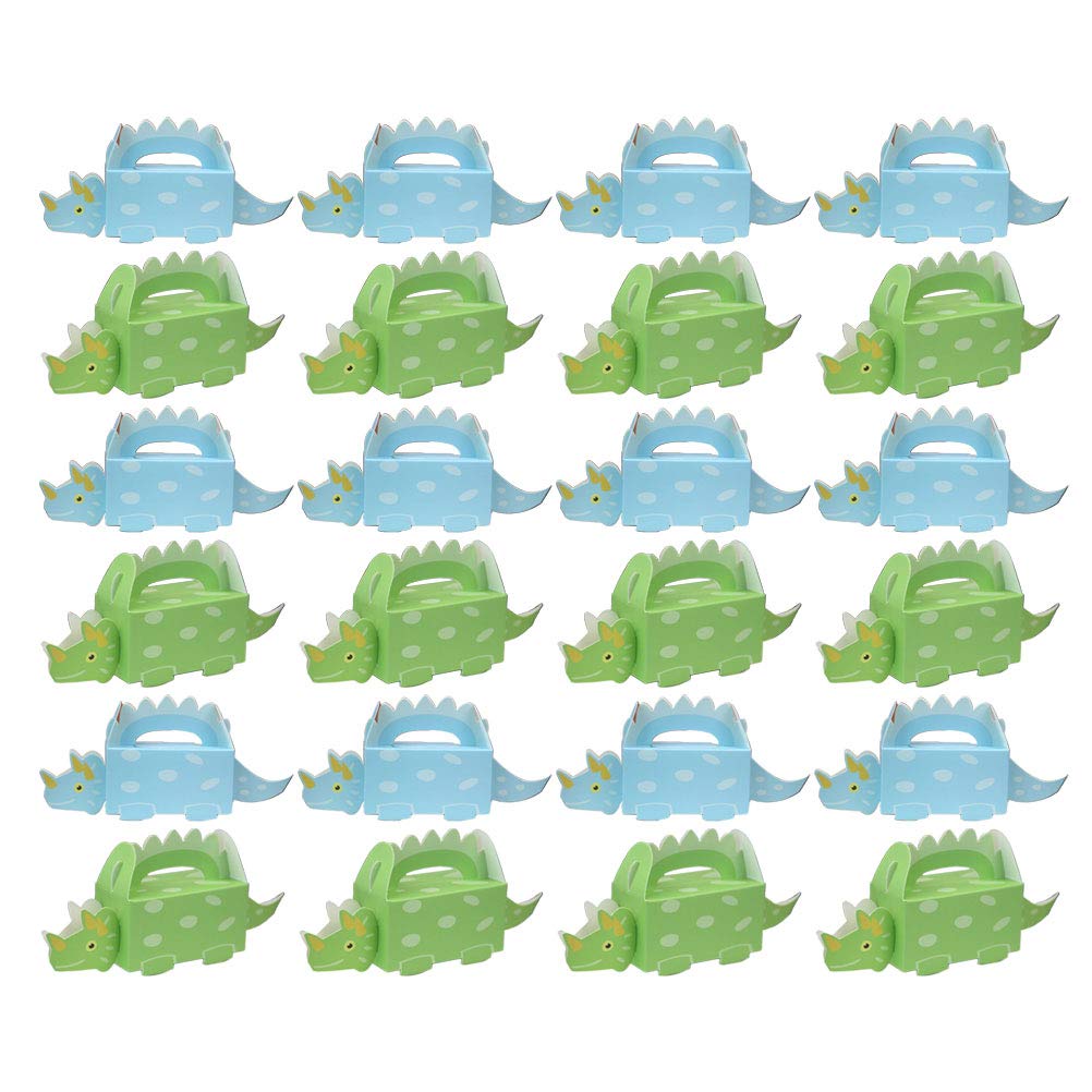 100Pcs Dinosaur Shaped Candy Box - Colorful Cartoon Candy Storage Containers for Birthday Party Favors, Halloween Treats & Classroom Rewards