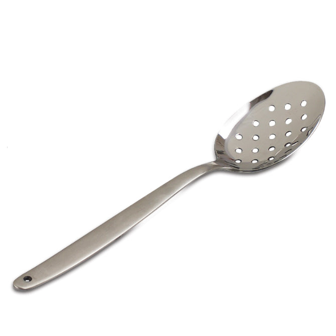 Gray Kunz Perforated Spoon - Professional Stainless Steel Slotted Spoon for Cooking, Baking & Serving - Perfect for Straining, Draining & Plating Dishes