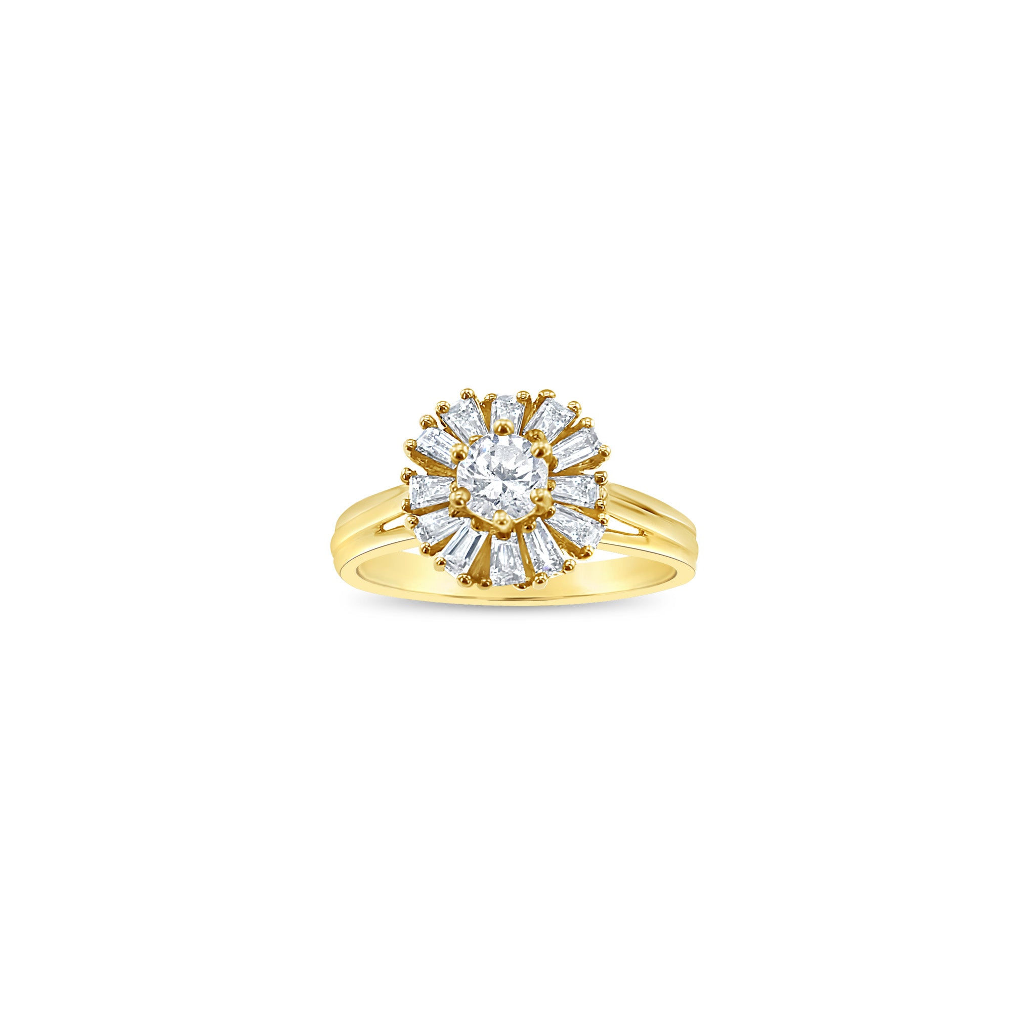 1 Carat Diamond Halo Engagement Ring for Women - Elegant Wedding Band, Anniversary Gift & Proposal Jewelry (Perfect for Bridal, Valentine's Day & Special Occasions)