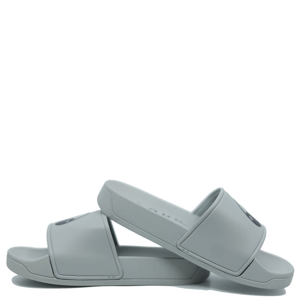 Comfortable Loud Gray Eye Slides for Women & Men - Soft & Stylish Slippers for Home, Spa, and Relaxation
