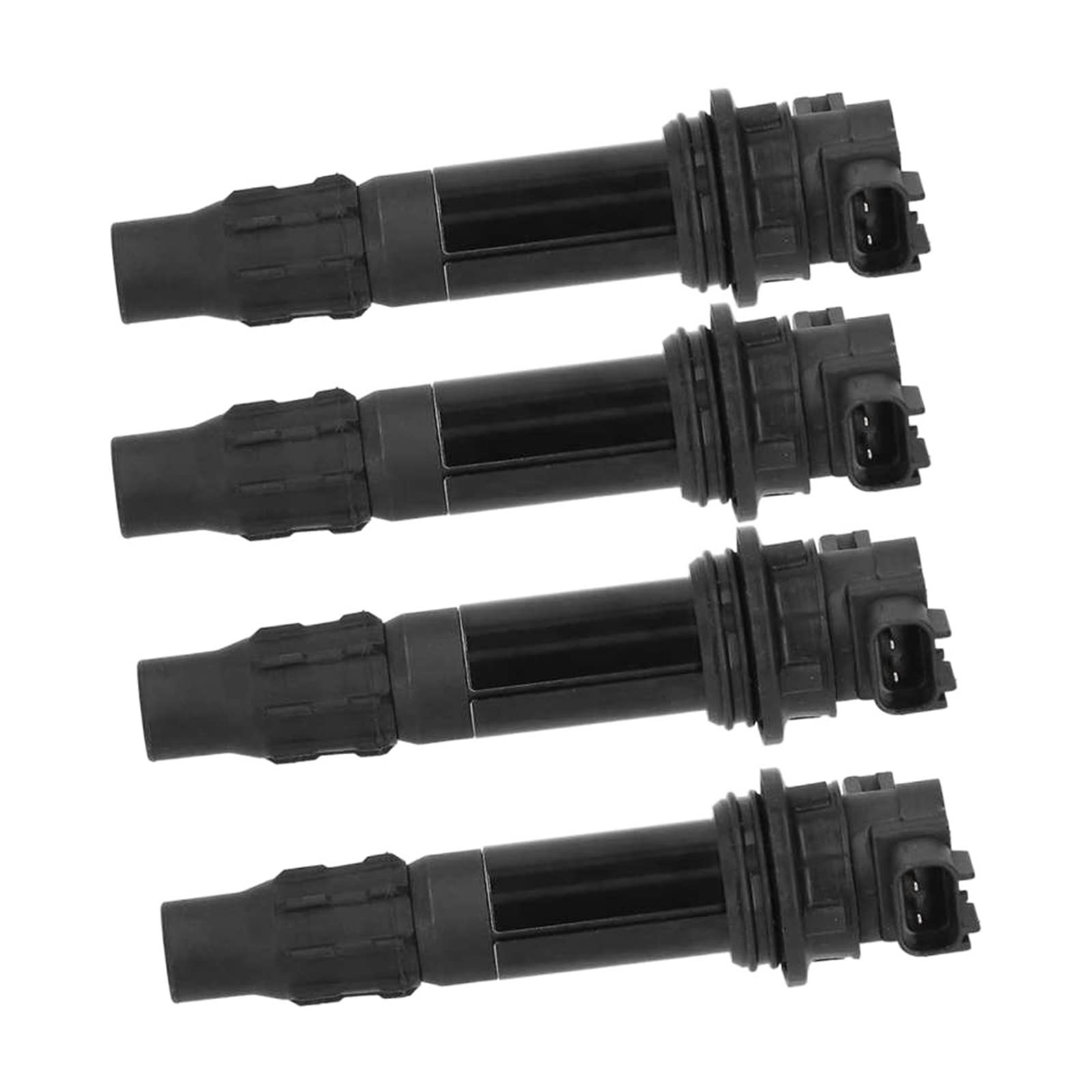 Jirigele 4pcs Car Ignition Coil Set - Compatible with Yamaha VX110 2005-2015 & All Vehicles - Replacement for 6B6-82310-00-00, 6D3-82310-01-00, 6D3-82310-00-00 - Durable Plastic Construction - Perfect for Engine Performance & Maintenance