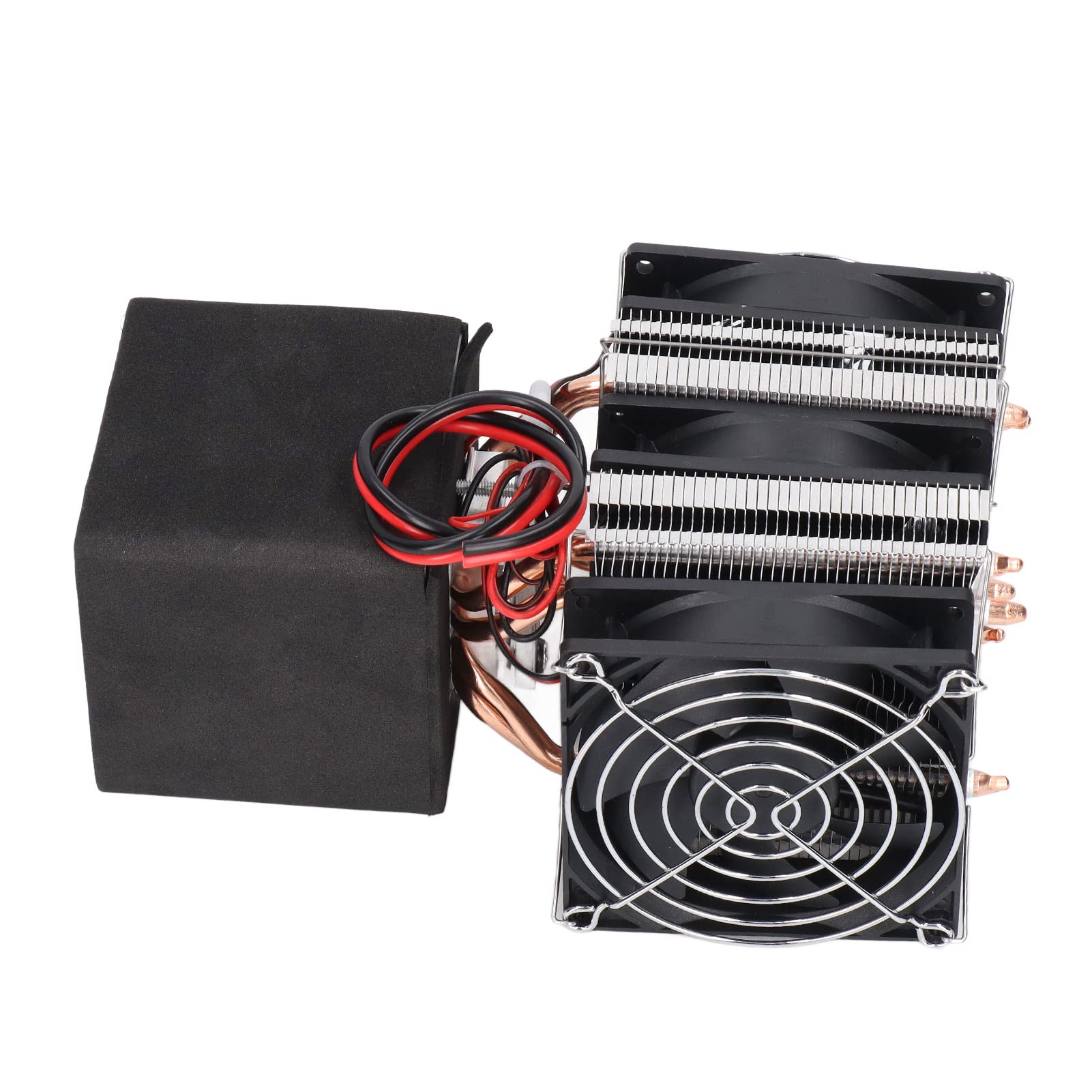 12V DC Semiconductor Cooling Device - Aluminum Alloy Mini Fridge for Electronics Cooling, Small Appliances & Home Office Use - Perfect for CPU Cooling, Wine Chilling & Skincare Storage