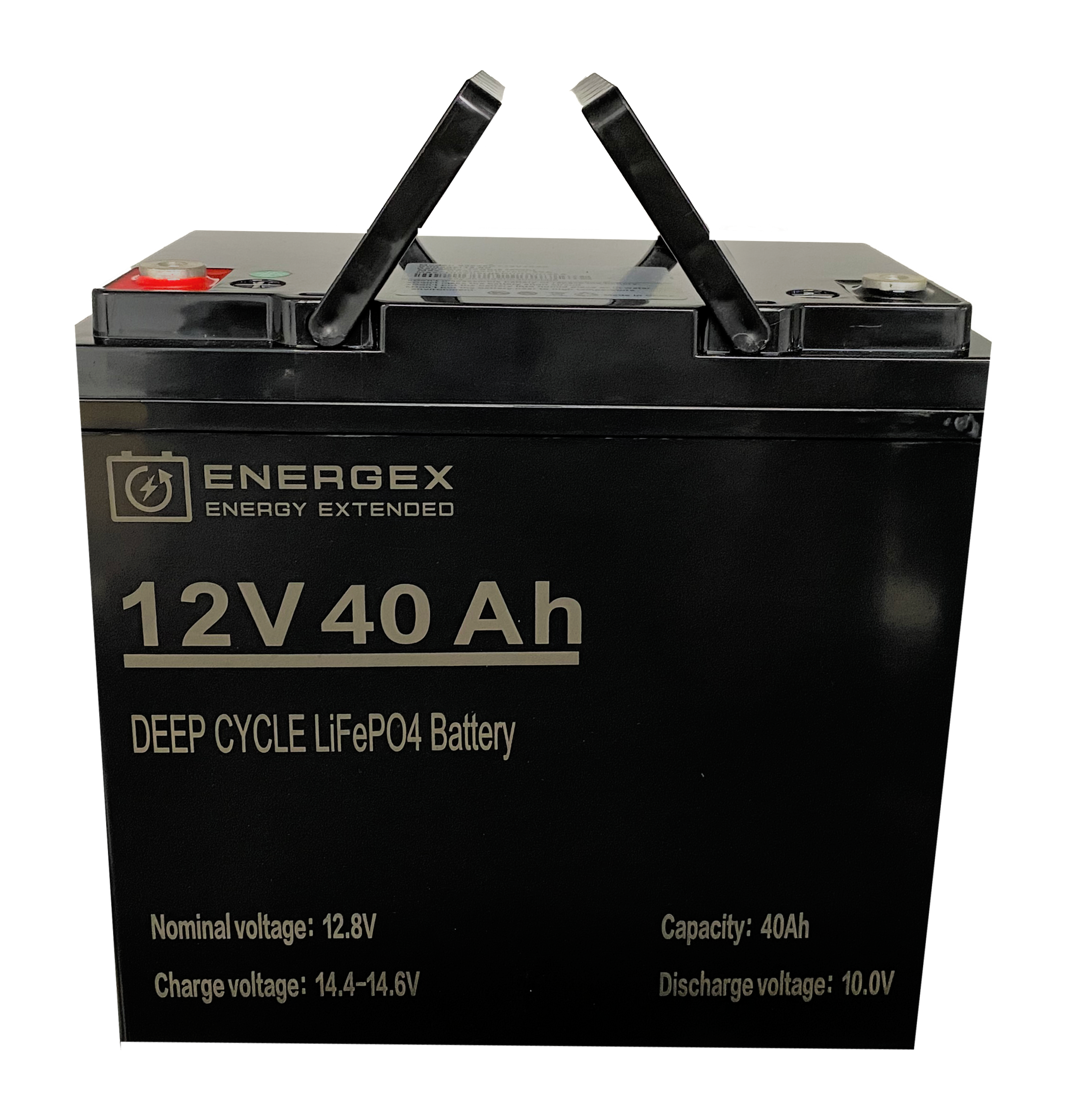 Energex 12.8V 40Ah LiFePO4 Lithium Battery - Deep Cycle Rechargeable Power for Solar Systems, RVs, Marine & Off-Grid Applications