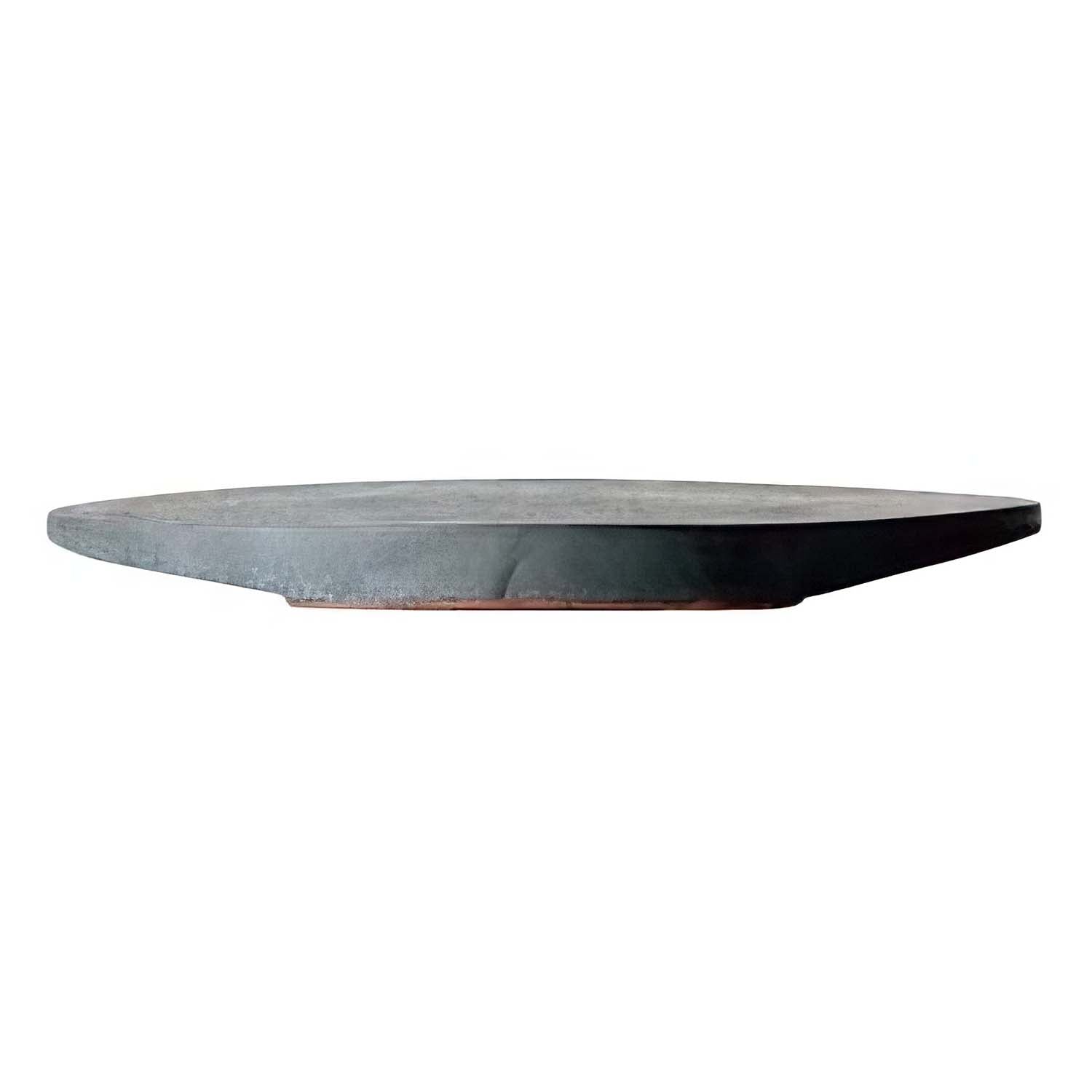 Marumi Yasuda Kawara Tsuki Ceramic Flat Plate - Handmade Japanese Dinnerware for Sushi, Desserts & Appetizers - Elegant Table Setting for Home & Restaurant Use