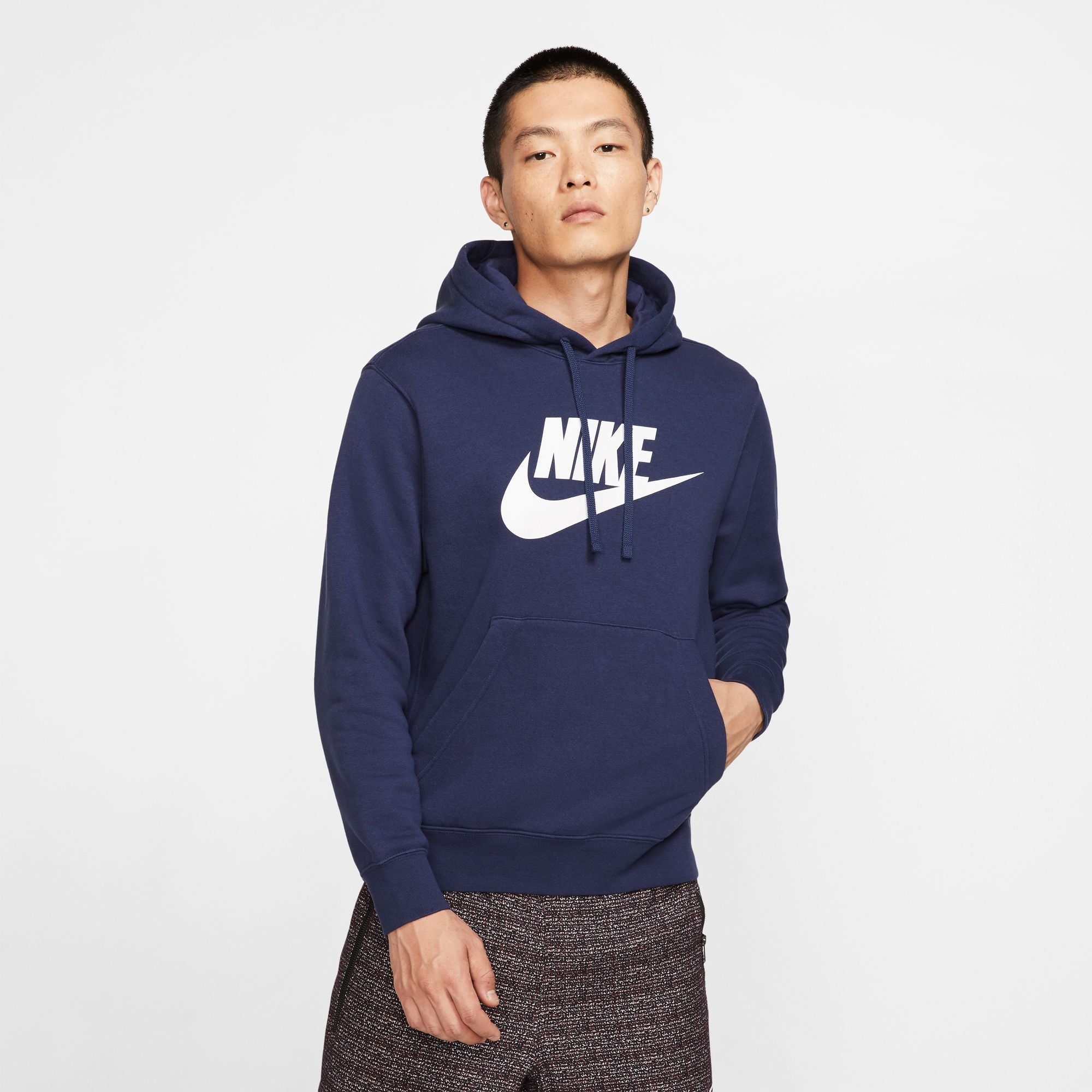 Men's Nike Graphic Pullover Hoodie - Comfortable Cotton Sweatshirt for Casual Wear, Gym & Outdoor Activities | Trendy Streetwear Style for Men