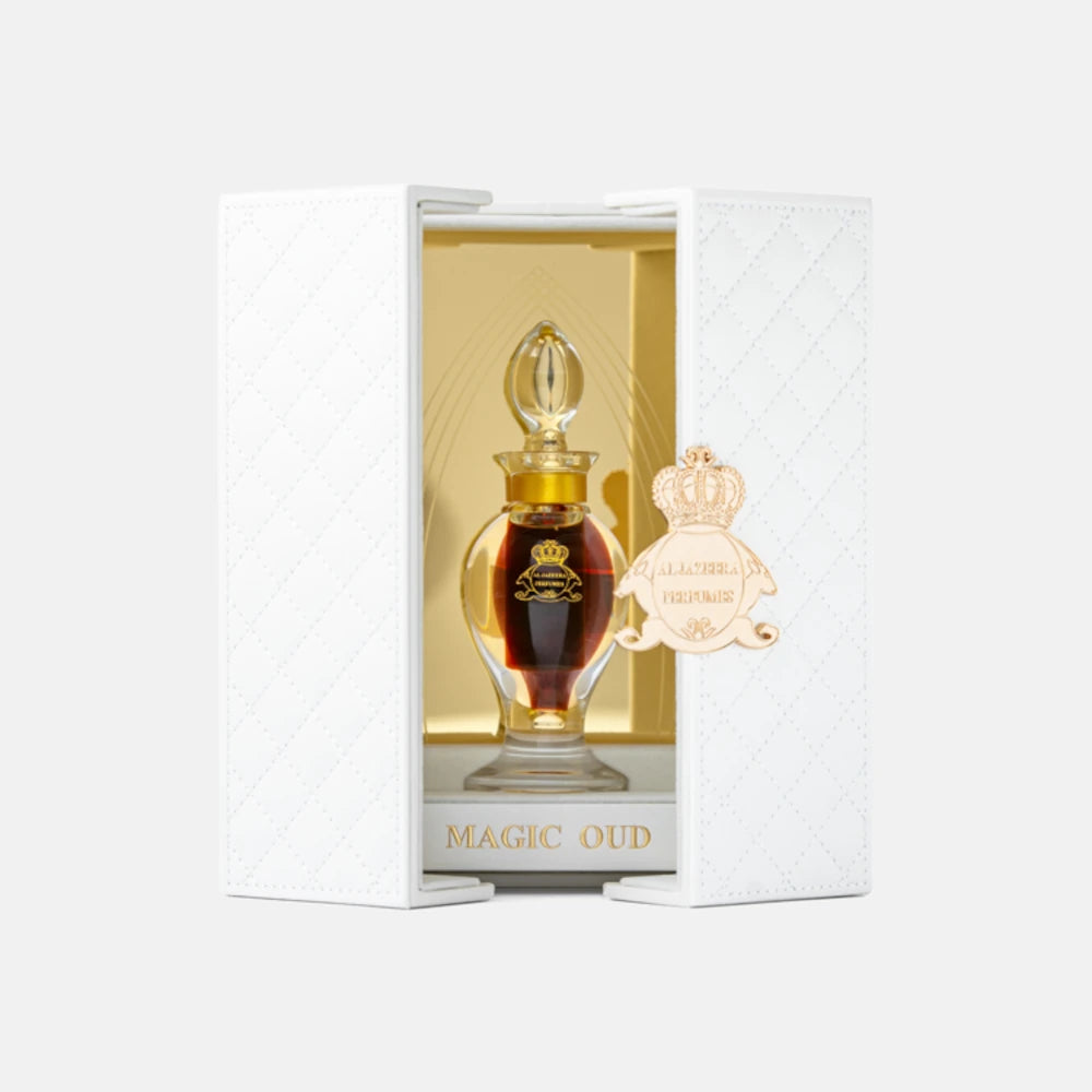 Premium Magic Oud Perfume Oil - 0.5 Tola (6ml) - Long-Lasting Arabian Fragrance for Men & Women - Perfect for Special Occasions, Romantic Dates & Evening Events