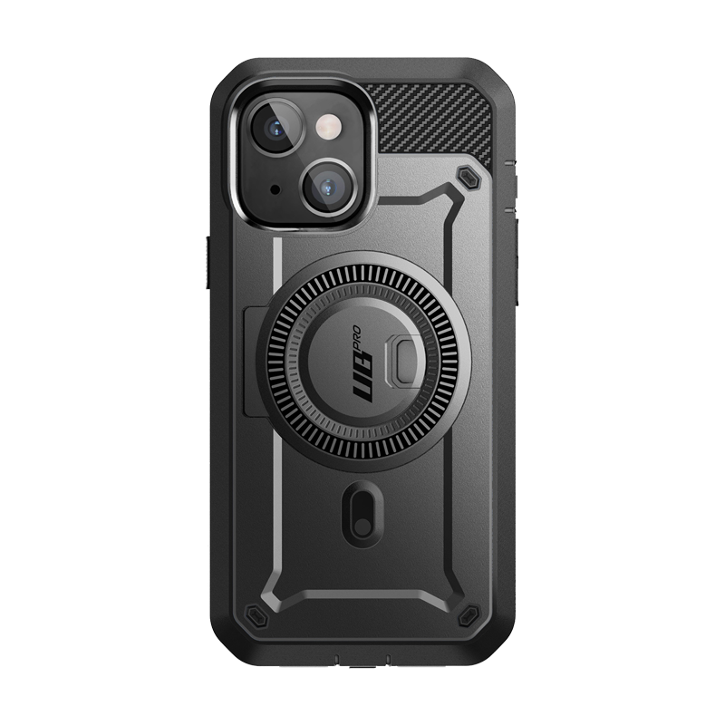 iPhone 15 Plus 6.7 Inch Unicorn Beetle PRO MAG Rugged MagSafe Case - Gun Metal | Shockproof Protective Cover with Built-in Screen Protector | Perfect for Outdoor, Work & Daily Use