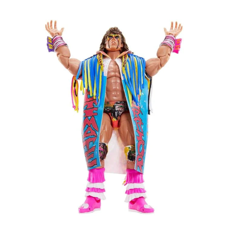 WWE Ultimate Edition 15 Ultimate Warrior Action Figure - Wrestlemania 7 Version - Collectible Wrestling Toy for Fans & Display - Perfect for WWE Memorabilia Collections & Themed Decor