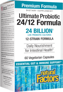 Ultimate Probiotic 24/12 Formula - 24 Billion CFU Live Probiotic Cultures with 12 Strains for Digestive & Immune Support - Daily Gut Health Supplement for Men & Women
