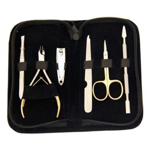 Body Toolz Classic Manicure Kit 6 Piece Set - Professional Nail Care Tools for Home & Salon Use - Perfect for Manicures, Pedicures, and Nail Art