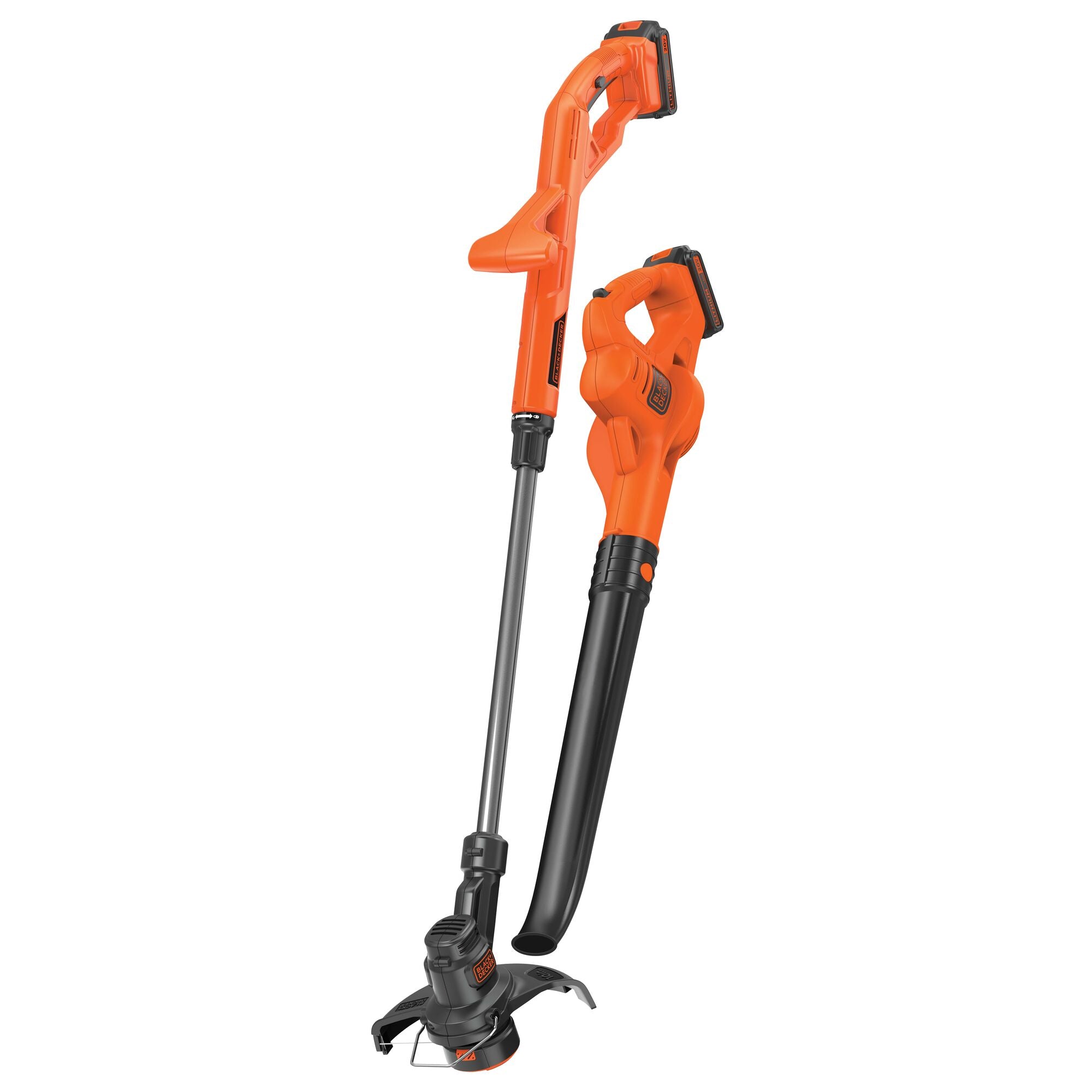 20V MAX* Lithium 10-Inch Cordless String Trimmer & Edger with Hard Surface Sweeper - 2 Battery Combo Kit for Lawn Care and Yard Maintenance