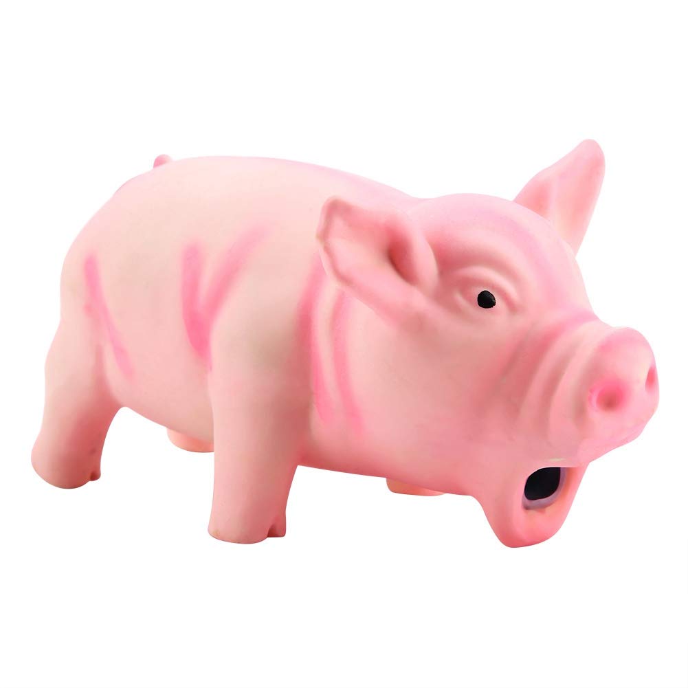 **Grunts Pig Latex Dog Chew Toy for Small & Medium Dogs - Mini Pig Squeaky Pet Toy, Durable & Safe, 6.3