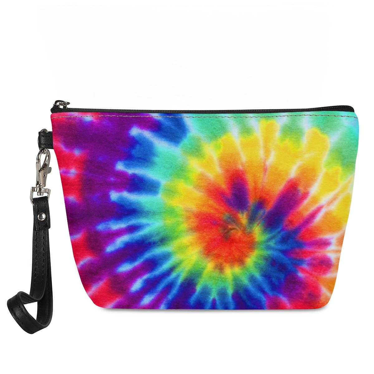 Vibrant Tie Dye Makeup Bag for Women - Waterproof Travel Cosmetic Organizer with Roomy Storage | Perfect for Toiletries, Makeup Brushes & Travel Accessories