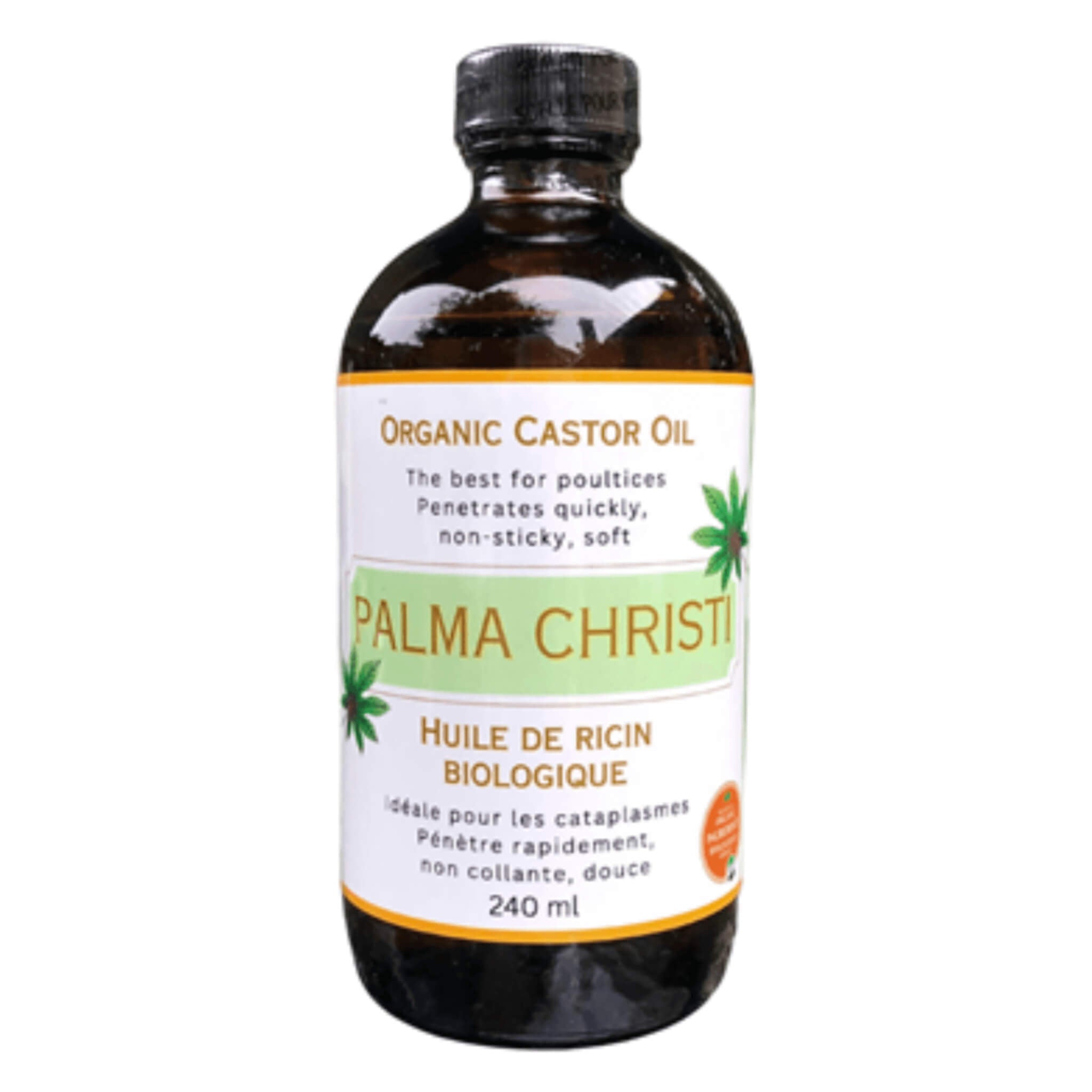 Organic Palma Christi Gold Castor Oil - 100% Pure, Cold-Pressed for Hair Growth, Eyelashes & Skin Care | Natural Moisturizer for Dry Scalp, Beard & Face | Vegan, Hexane-Free, Non-GMO