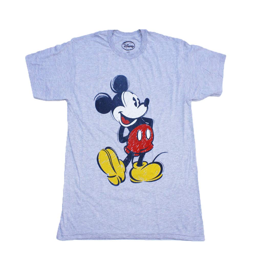 Disney Mickey Mouse Graphic T-Shirt for Men - Casual Cotton Tee for Everyday Wear, Gifts & Disney Fan Outfits