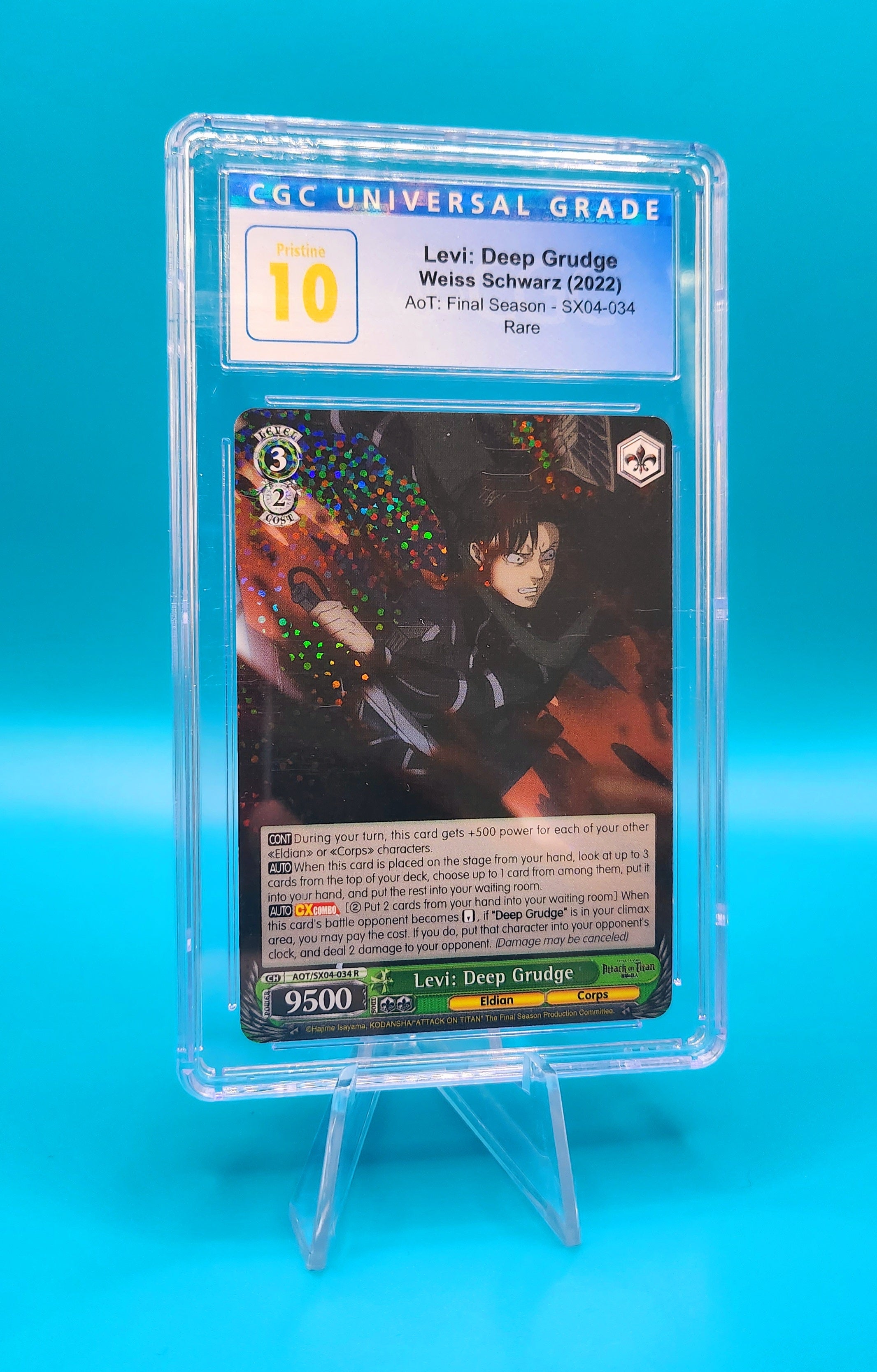Attack on Titan Levi Deep Grudge CGC 10 Pristine - Anime Collectible Figure for Display & Fan Gifts