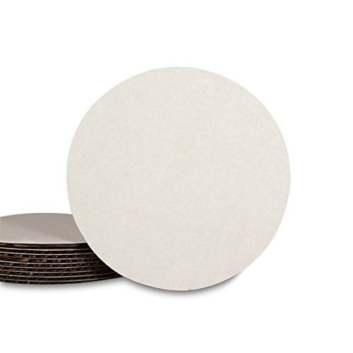 White Cake Cardboard Circles 9 Inch Round - Pack of 100 for Baking, Cake Decorating & Dessert Displays