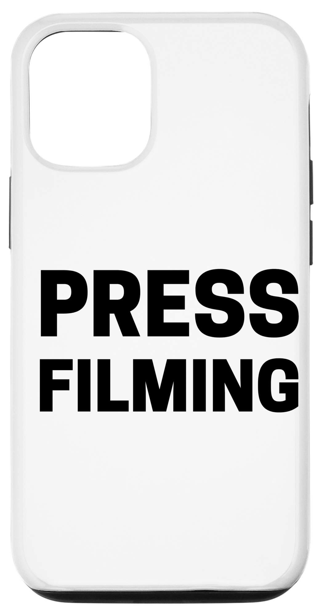 iPhone 12/12 Pro Press Filming Case - Shockproof Protective Cover with Built-in Lens for Vlogging & Content Creation - Perfect for YouTube, TikTok & Social Media Videos