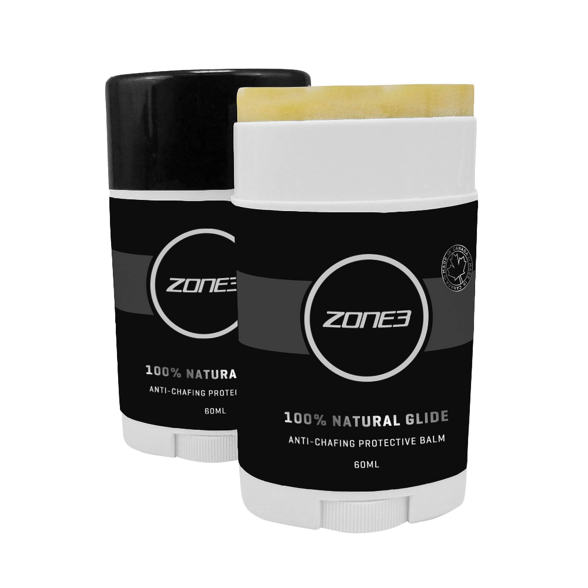 Zone3 100% Natural Organic Anti Chafing Glide - Chafe Prevention Balm for Runners, Cyclists & Athletes - Long-Lasting Friction Protection for Sports & Outdoor Activities