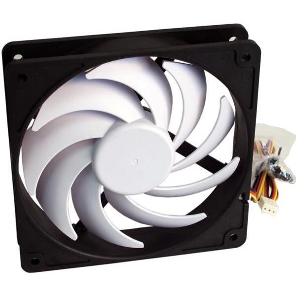 Swiftech Helix 120mm x 120mm x 25mm 9-Blade Cooling Fan - 12V DC Computer Case Fan for PC Gaming, Workstation & Server Cooling - High Airflow Quiet Performance