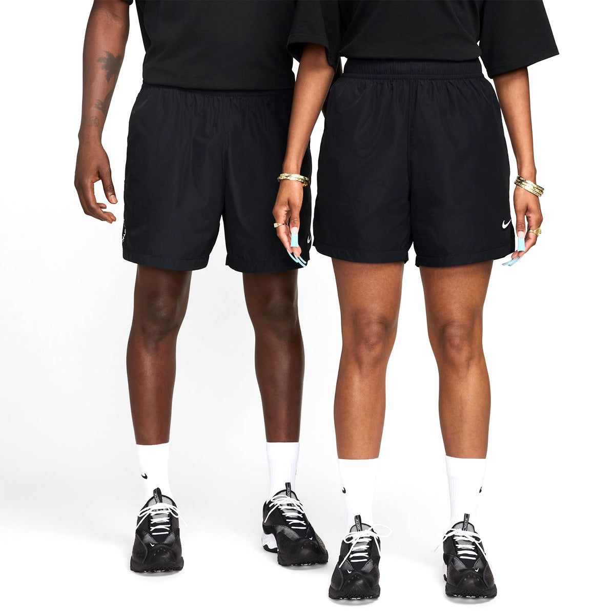 NOCTA Woven Shorts for Men - Black Athletic Casual Shorts with Comfort Fit | Perfect for Gym, Running, and Summer Outdoor Activities
