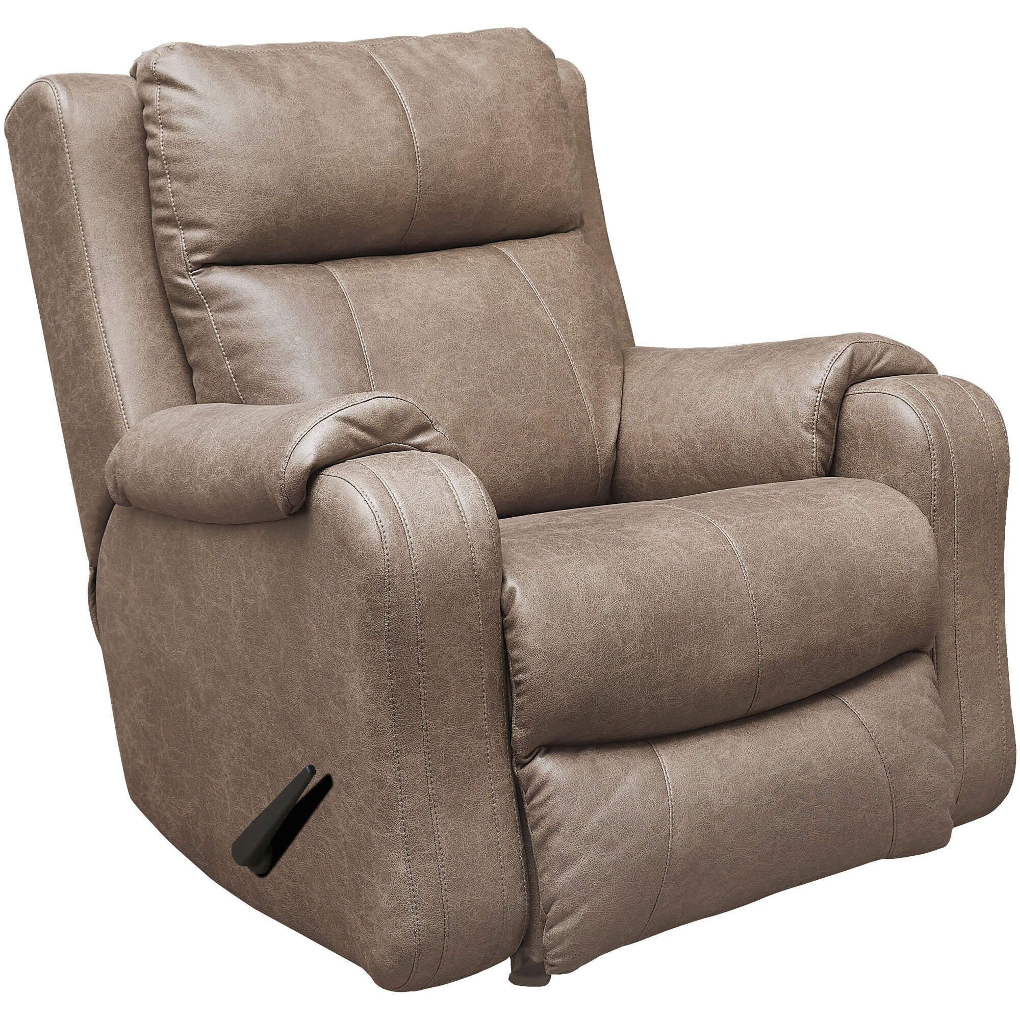 Comfortable Contour Rocker Recliner Chair - Ergonomic Design for Living Room, Bedroom & Home Theater - Perfect for Relaxing, Reading & Watching TV