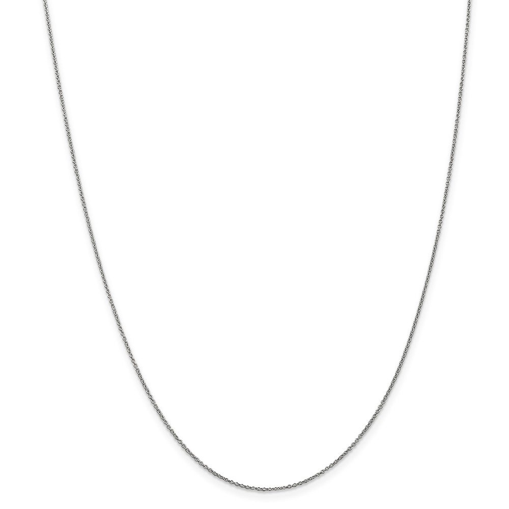 14K White Gold 0.9mm Cable Chain Necklace for Men & Women - Elegant Unisex Jewelry for Everyday Wear, Gifts & Special Occasions
