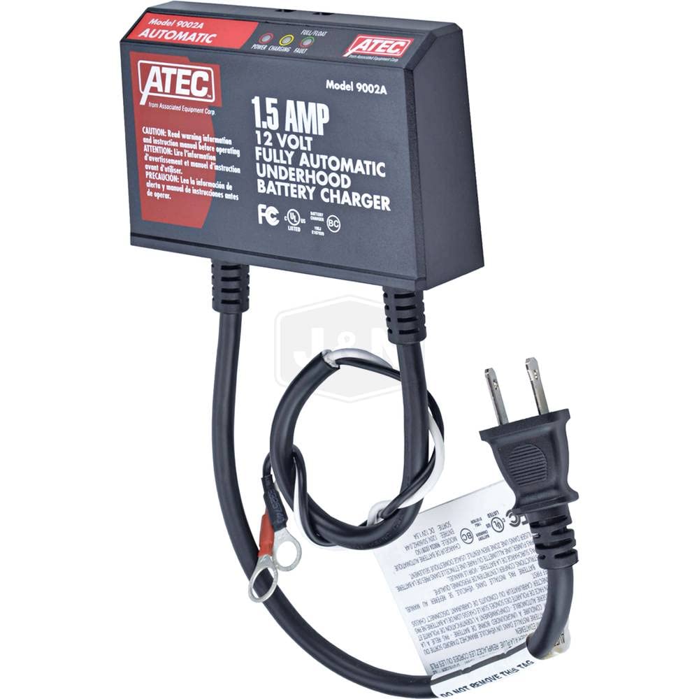 RAParts ABE-9002A-JN 12V On-Board Battery Charger for Trucks & Heavy Equipment - Fast Charging, Waterproof Design - Perfect for Fleet Maintenance & Construction Sites