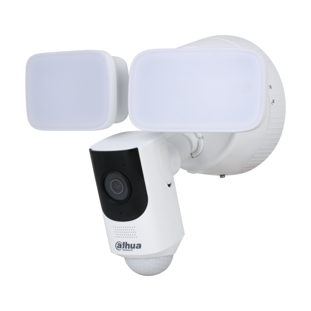 Dahua Technology IPC L46N 4MP Outdoor WiFi Floodlight Security Camera with Night Vision - Weatherproof Surveillance for Home, Business & Backyard Security (Day/Night Monitoring)
