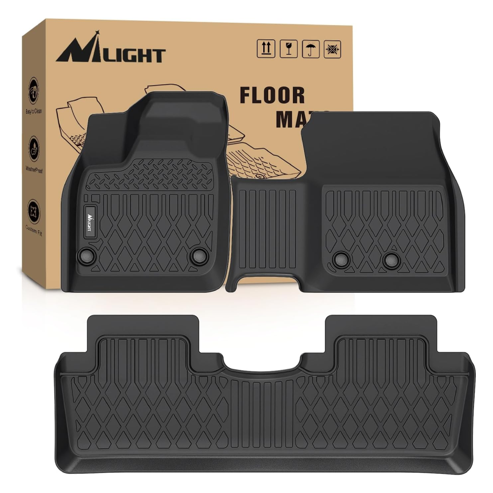2023 2024 2025 Nissan Ariya All-Weather TPE Floor Mats - Custom Fit Car Floor Liners for Ultimate Protection - Perfect for Daily Commute, Road Trips & Winter Driving