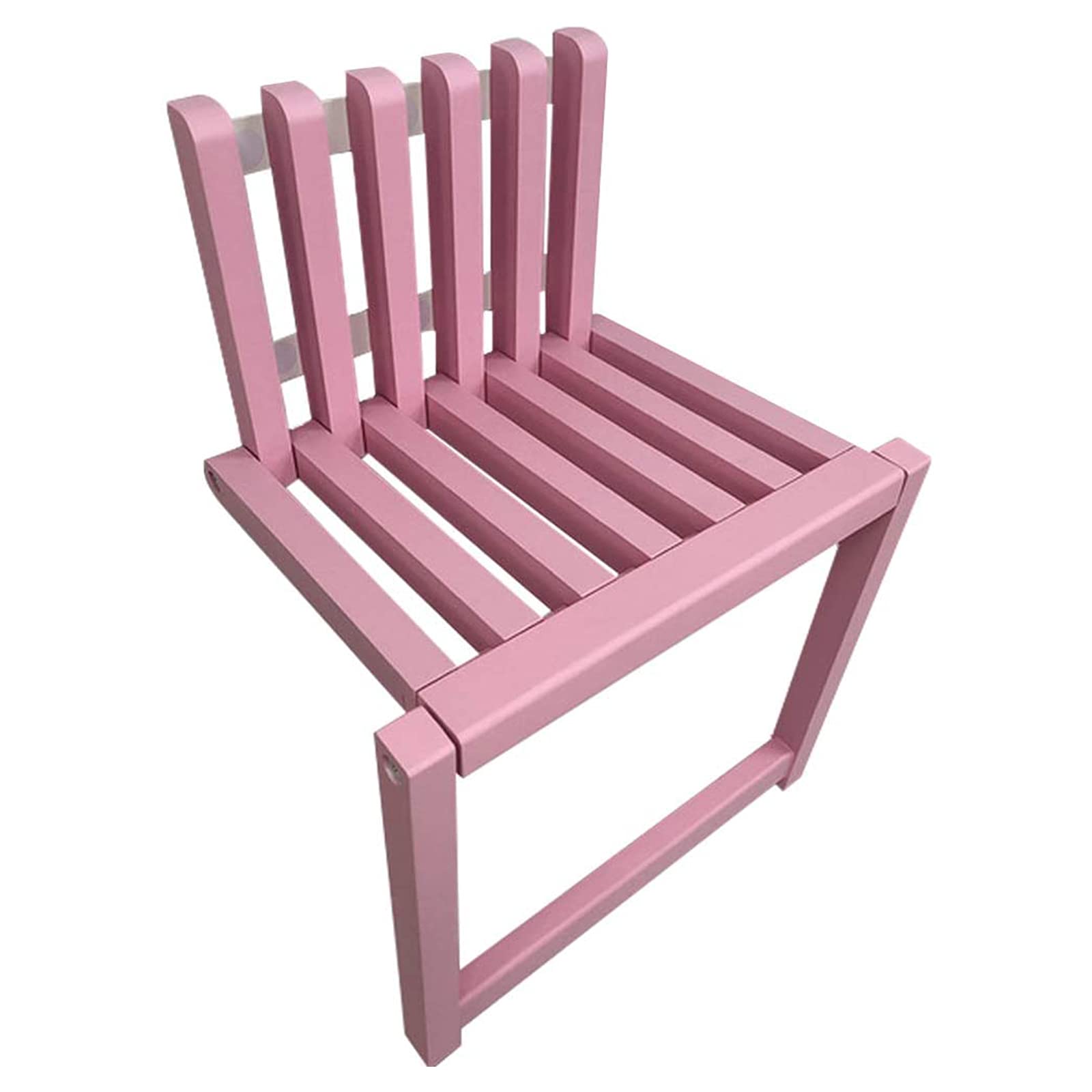 **Wall Mounted Folding Chair - Solid Wood Invisible Fold-Up Shower Stool with Support Legs, Space-Saving (150KG Capacity) - Perfect for Bathroom, Bedroom, Balcony & Living Room (Pink)**    **Ideal for:** Small spaces, apartments, elderly or disabled users, modern home decor, and quick seating solutions.